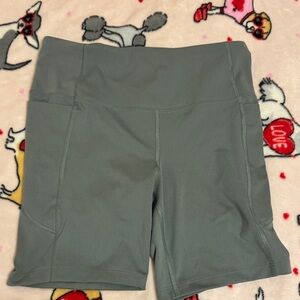 Athletic Works Women's sage green  Bike Shorts